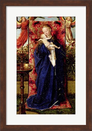 Framed Madonna at the Fountain, 1439 Print