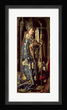 Framed Arnolfini Marriage (vertical detail) Print