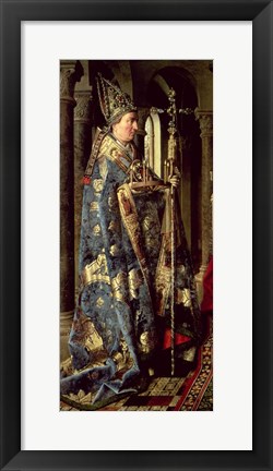 Framed Arnolfini Marriage (vertical detail) Print