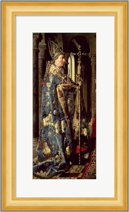Framed Arnolfini Marriage (vertical detail) Print
