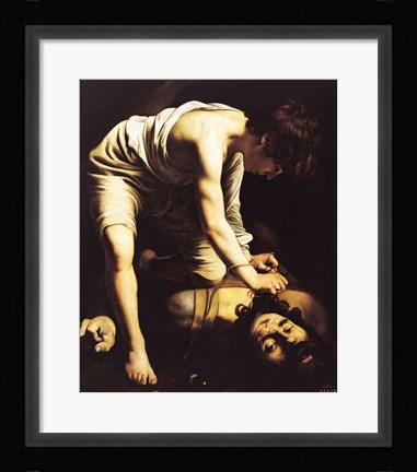 Framed David Victorious over Goliath, c.1600 detail Print