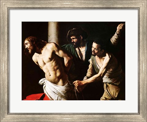 Framed Flagellation of Christ, c.1605-7 Print