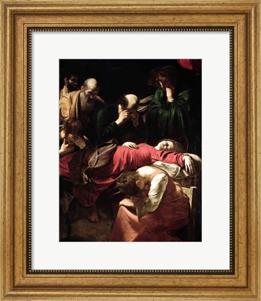 Framed Death of the Virgin, 1605-06 Print