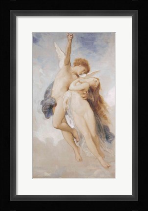 Framed Cupid and Psyche, 1889 Print
