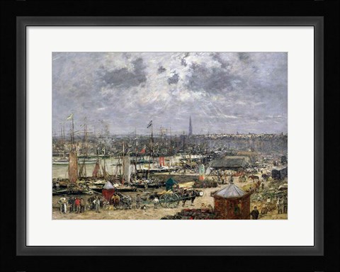 Framed Port of Bordeaux, 1874 Print
