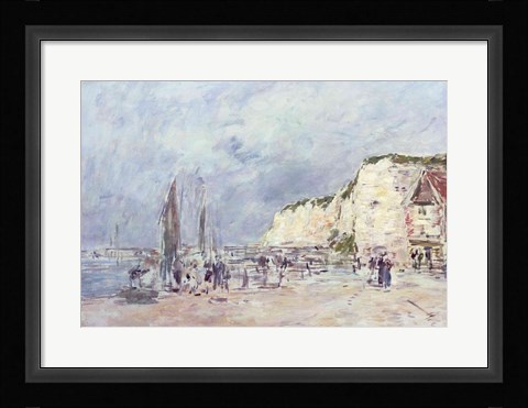 Framed Cliffs at Dieppe and the 'Petit Paris' Print