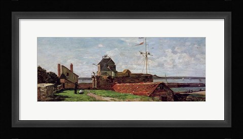 Framed Francois Ier Tower at le Havre, 1852 ( Print