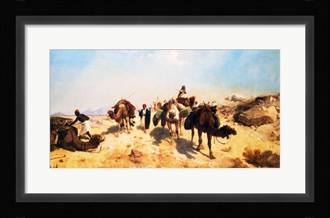 Framed Crossing the Desert Print