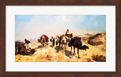 Framed Crossing the Desert Print