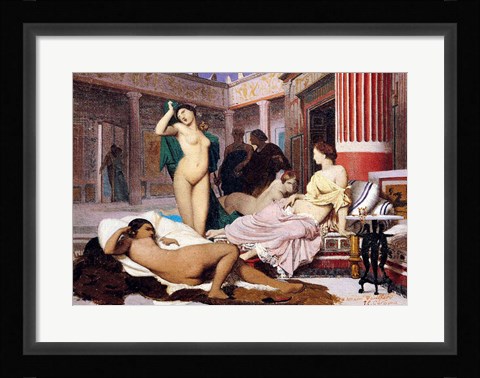 Framed Greek Interior, 1848 Print