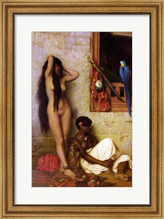 Framed Slave for Sale, 1873 Print