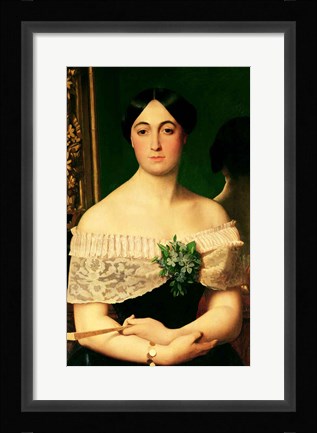 Framed Portrait of Marianne Elisa Birch Print