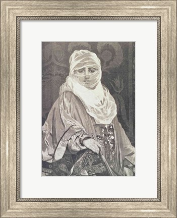 Framed &#39;La Favorita&#39;- Woman with a Veil Print
