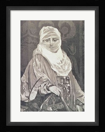 Framed 'La Favorita'- Woman with a Veil Print