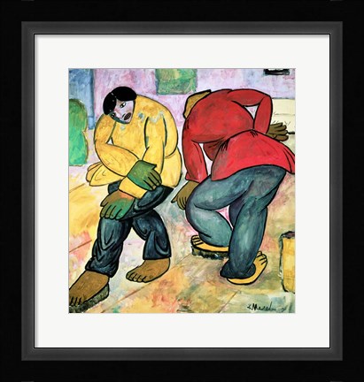 Framed Floor Polishers, 1911 Print