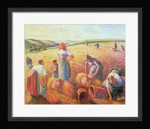 Framed Gleaners, 1889 Print