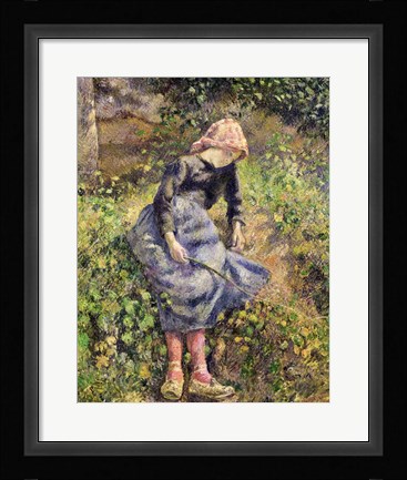Framed Girl with a Stick, 1881 Print