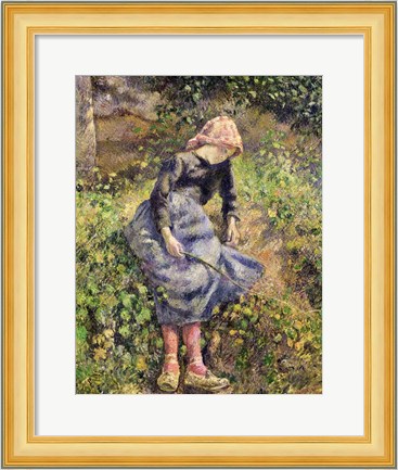 Framed Girl with a Stick, 1881 Print