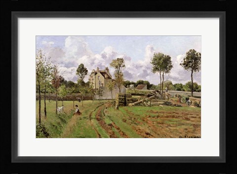 Framed Landscape, Louveciennes Print