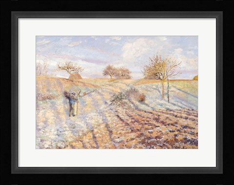 Framed White Frost, 1873 Print