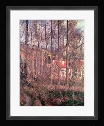 Framed Cote des Boeufs at L'Hermitage, Pontoise, 1877 Print