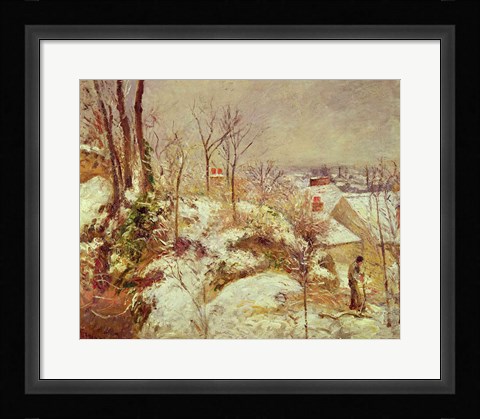 Framed Snow Scene Print