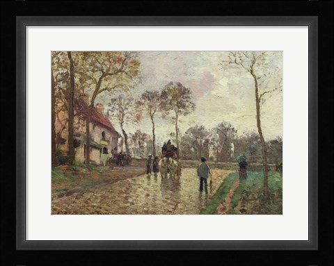 Framed Coach to Louveciennes, 1870 Print