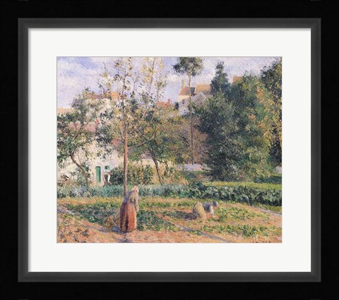 Framed Vegetable Garden at the Hermitage, Pontoise, 1879 Print