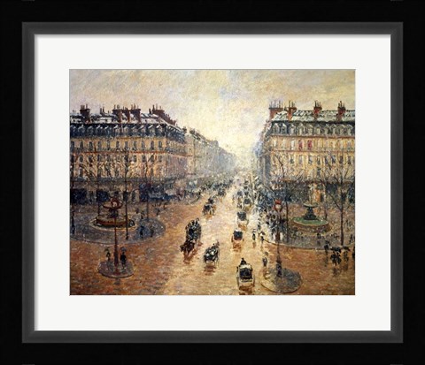 Framed Avenue de L'Opera, Paris, 1898 Print