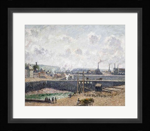 Framed Low Tide at Duquesne Docks, Dieppe, 1902 Print