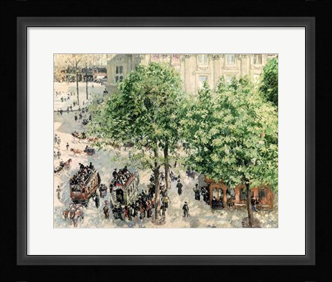 Framed Place du Theatre-Francais, Spring, 1898 Print