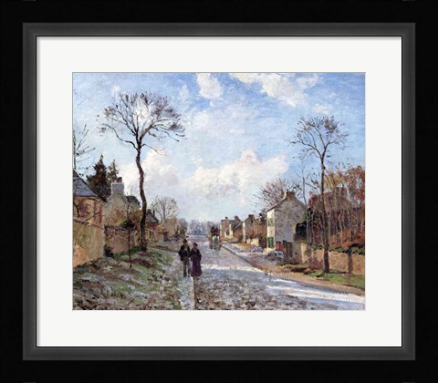 Framed Road to Louveciennes, 1872 Print