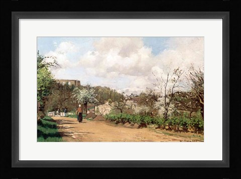Framed View from Louveciennes, 1869-70 Print