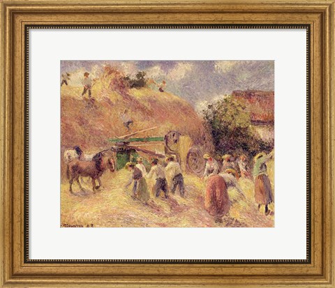Framed Harvest, 1883 Print