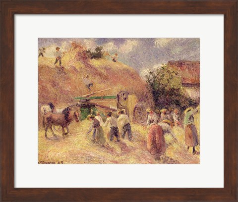Framed Harvest, 1883 Print