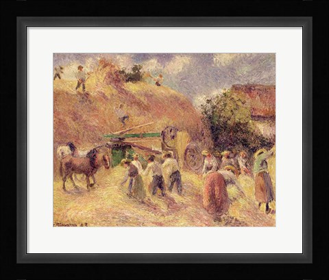 Framed Harvest, 1883 Print