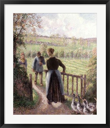 Framed Woman with the Geese, 1895 Print