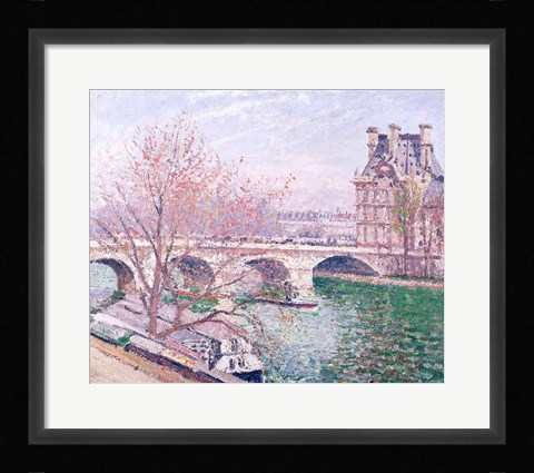 Framed Pont-Royal and the Pavillon de Flore, 1903 Print