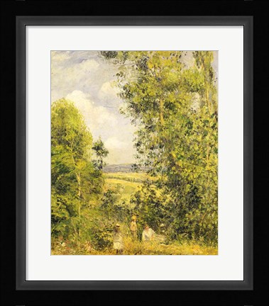 Framed Rest in the Meadow, 1878 Print
