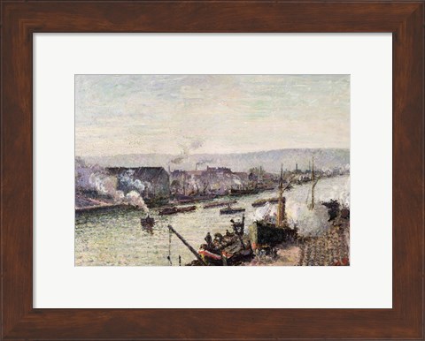 Framed Saint-Sever Port, Rouen, 1896 Print