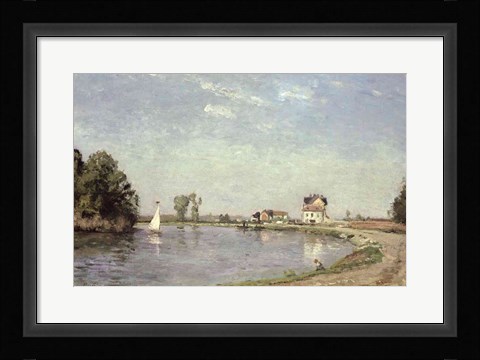 Framed At the River's Edge, 1871 Print