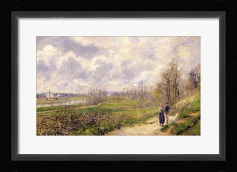 Framed La Sente du Chou, near Pontoise, 1878 Print