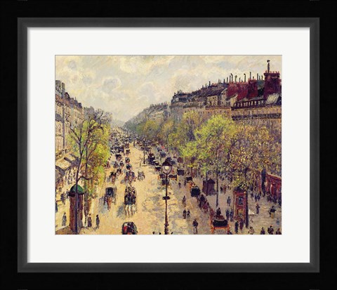 Framed Boulevard Montmartre, Spring, 1897 Print