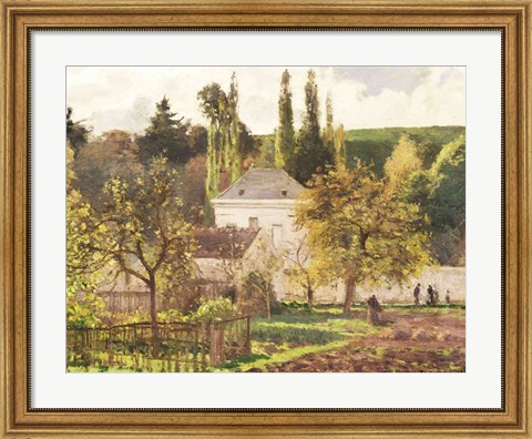 Framed House in the Hermitage, Pontoise, 1873 Print