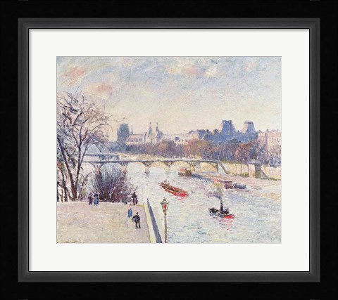 Framed Louvre, 1902 Print