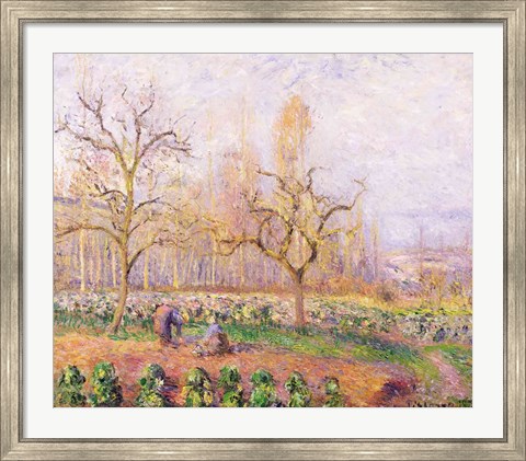 Framed Orchard at Pontoise, 1878 Print