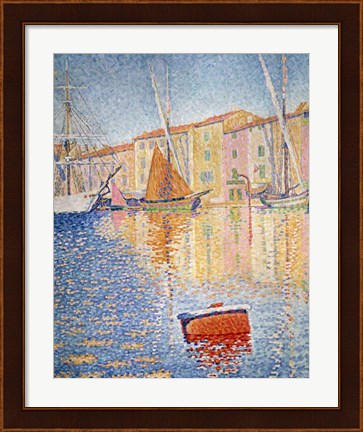 Framed Red Buoy, Saint Tropez, 1895 Print