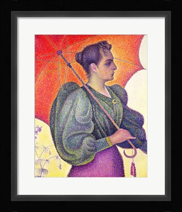 Framed Woman with a Parasol, 1893 Print