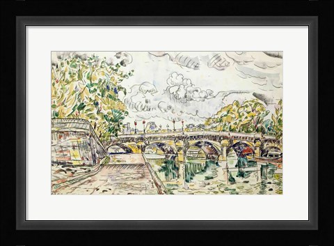Framed Pont Neuf, Paris, 1927 Print