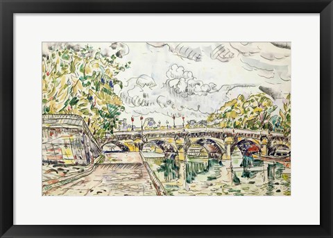 Framed Pont Neuf, Paris, 1927 Print
